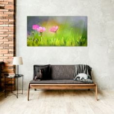 COLORAY.CZ Obraz na skle Abstrakce květiny příroda 100x50 cm