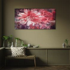 COLORAY.CZ Obraz na skle Abstrakce rostlinných květin 100x50 cm