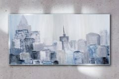 COLORAY.CZ Obraz na skle Abstrakce město 100x50 cm