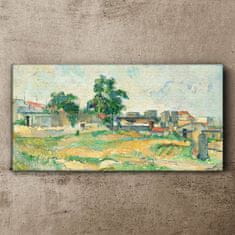 COLORAY.CZ Obraz na plátně Krajina Paříže Cézanne 100x50 cm