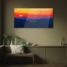 COLORAY.CZ Obraz na skle Krajina Sky Sunset 100x50 cm