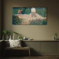 COLORAY.CZ Obraz na skle Dva Stonebreakers Seurat 100x50 cm