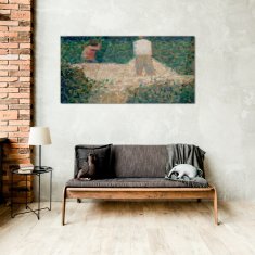 COLORAY.CZ Obraz na skle Dva Stonebreakers Seurat 100x50 cm