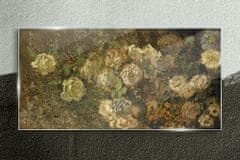 COLORAY.CZ Obraz na skle Abstrakce mincí květin 100x50 cm