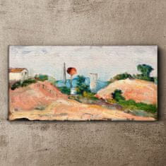 COLORAY.CZ Obraz na plátně Železniční řez Cézanne 100x50 cm