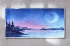 COLORAY.CZ Obraz na skle Řeka Moon 120x60 cm