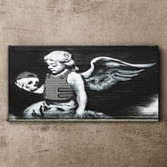 COLORAY.CZ Obraz na plátně Angel Armor Banksy 100x50 cm