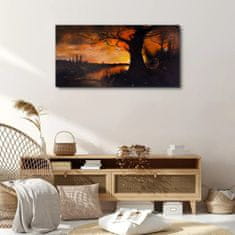 COLORAY.CZ Obraz na plátně Abstrakce strom krajina 100x50 cm