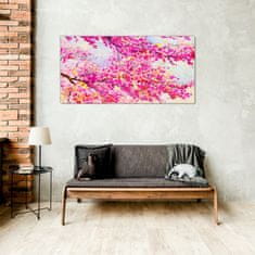 COLORAY.CZ Obraz na skle Malování stromů stromů 100x50 cm