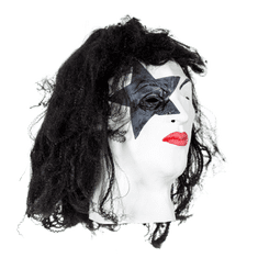 Korbi Profesionální latexová maska, Maska Kiss Paul Stanley Rock