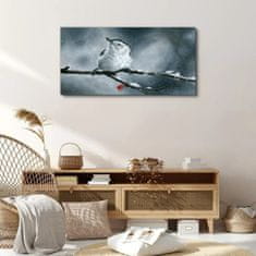 COLORAY.CZ Obraz na plátně Zvířecí pták sněhová zima 100x50 cm
