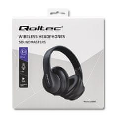 Qoltec Bezdrátová sluchátka Soundmasters s mikrofonem | BT 5.0 AB| Black