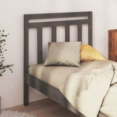 Greatstore Čelo postele šedé 81 x 4 x 100 cm masivní borovice