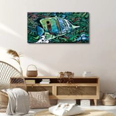 COLORAY.CZ Obraz na plátně Abstrakce zvířat ryby 100x50 cm