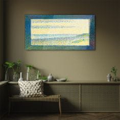 COLORAY.CZ Obraz na skle Seascape Gravelines Seurat 140x70 cm