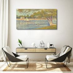 COLORAY.CZ Obraz na plátně Moderní seine lodě 120x60 cm