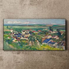 COLORAY.CZ Obraz na plátně AUVERS Panoramatický výhled 120x60 cm