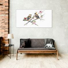 COLORAY.CZ Obraz na skle Abstrakce květiny zvířata 100x50 cm