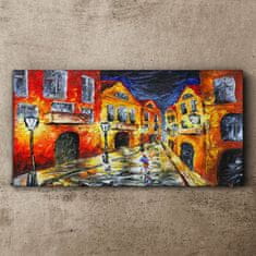 COLORAY.CZ Obraz na plátně Městská ulice Night 120x60 cm