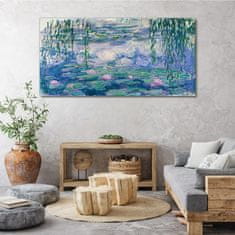 COLORAY.CZ Obraz na plátně Vodní lilie mince 120x60 cm