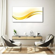 COLORAY.CZ Obraz na plátně Abstrakce žluté vlny 120x60 cm