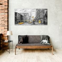 COLORAY.CZ Obraz na skle New York Pastel 100x50 cm