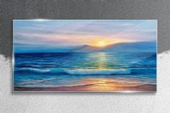 COLORAY.CZ Obraz na skle Ocean Sea Waves Coast 120x60 cm