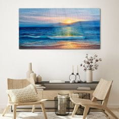 COLORAY.CZ Obraz na skle Ocean Sea Waves Coast 120x60 cm