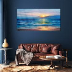 COLORAY.CZ Obraz na skle Ocean Sea Waves Coast 120x60 cm