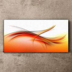 COLORAY.CZ Obraz na plátně Abstrakce oranžové vlny 120x60 cm
