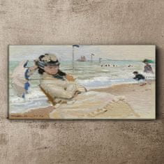 COLORAY.CZ Obraz na plátně Camille Beach Trouville mince 100x50 cm