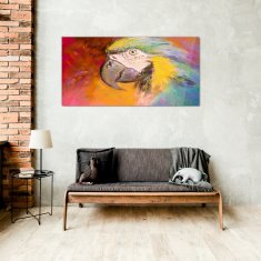 COLORAY.CZ Obraz na skle Abstraktní zvířecí parrot 100x50 cm