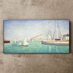 COLORAY.CZ Obraz na plátně Vstup do Seurat Port 100x50 cm