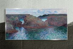 COLORAY.CZ Obraz na skle Ocean mince Rocks 100x50 cm