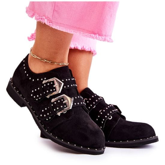 Dámské boty Lu Boo Black Cozy Half Shoes