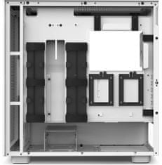 NZXT H7 Flow, USB-C, okno, bílá