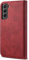 Leather flipové pouzdro pro Samsung Galaxy S22+ 5G, červená