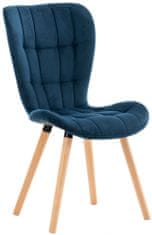 BHM Germany Jídelní židle Elda, samet, modrá