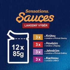 Felix SENSATIONS multipack lahodný výběr v omáčce 72x85 g