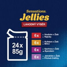 Felix SENSATIONS multipack lahodný výběr se zeleninou v želé 96x85 g