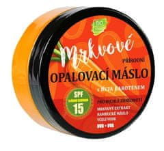 BIO Přírodní opalovací máslo s mrkvovým extraktem SPF 15  150ml