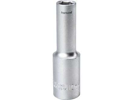 Fortum Hlavice nástrčná (4700510) hlavice nástrčná prodloužená, 1/2&quot;, 10mm, L 77mm, 61CrV5