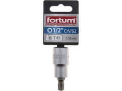 Fortum Hlavice zástrčná (4700725) hlavice zástrčná TORX, 1/2&quot;, TX 45, L 55mm, CrV/S2