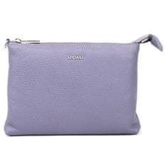 Dámská kožená crossbody kabelka A6B Lavender