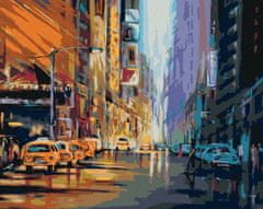 ZUTY Diamantové malování - VEČERNÍ ŽIVOT V NEW YORKU 40x50 cm bez rámu a bez vypnutí plátna