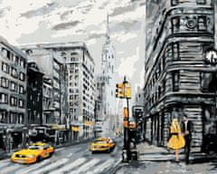 ZUTY Diamantové malování - ŽLUTÉ TAXÍKY V NEW YORKU 40x50 cm bez rámu a bez vypnutí plátna