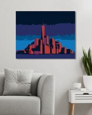 ZUTY Diamantové malování - ZÁŘICÍ MANHATTAN V NEW YORKU 40x50 cm bez rámu a bez vypnutí plátna