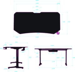 Ultradesk Frag XXL, černý/červený (UDESK-FX-RD)