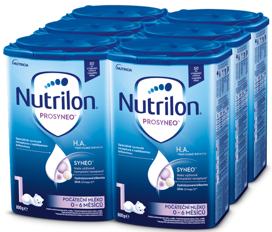 Nutrilon 1 Prosyneo H.A.- Hydrolysed Advance počáteční kojenecké mléko od narození 6x800 g