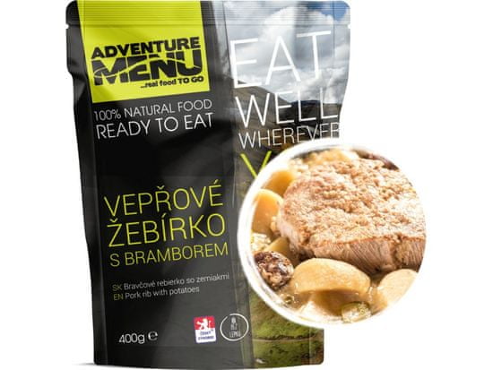 Adventure Menu Vepřové žebírko s bramborem